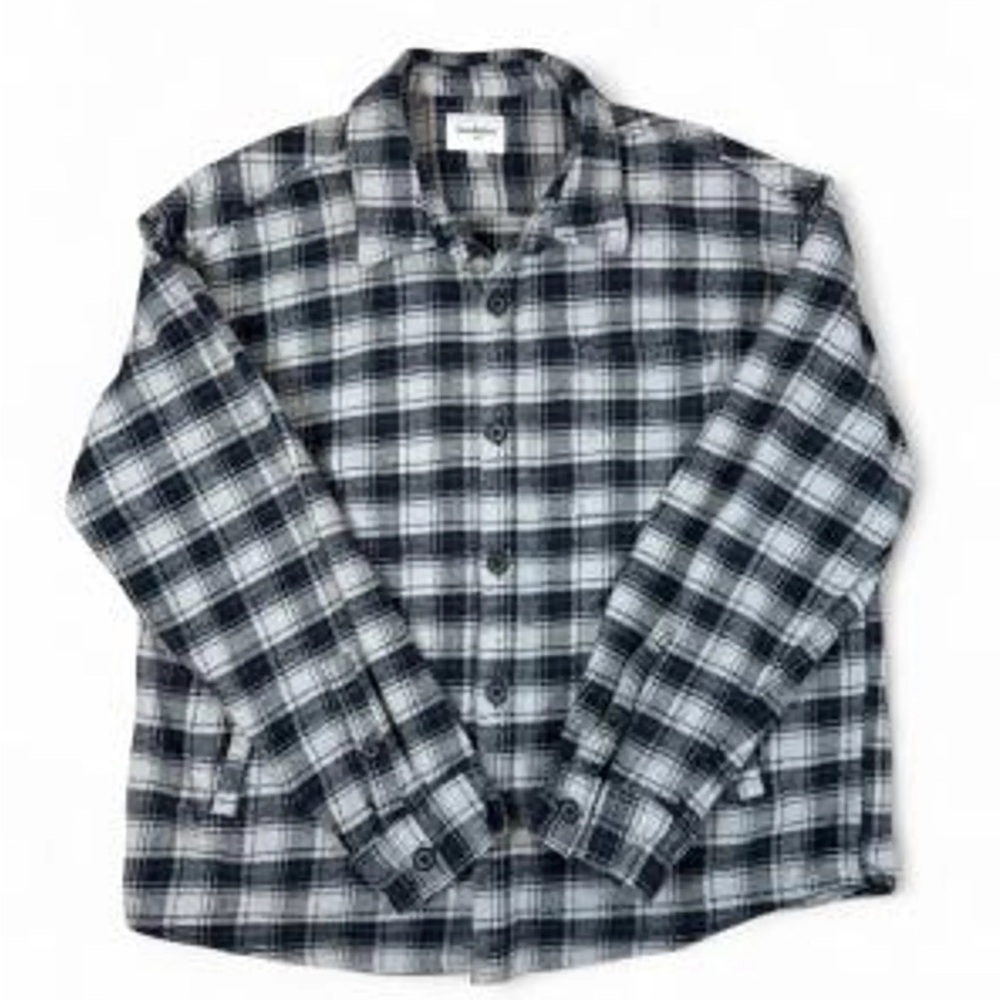 Goodfellow target brand men’s  flannel shirt jacket medium gray black